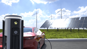 Renewable energy solar wind EV charging 